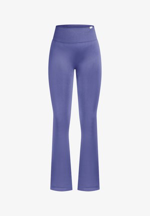 Lilla vidde-lignende leggings med høj talje. Fremstillet af glat, strækbar stof med mat finish uden synlige mønstre eller accenter.