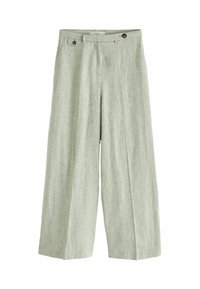 Next TEXTURED WIDE LEG PETITE. - Nadrágok - khaki green