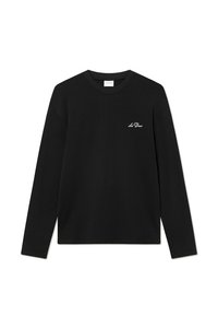 T-Shirt Lengan Panjang Two Way Run Offwhite Black