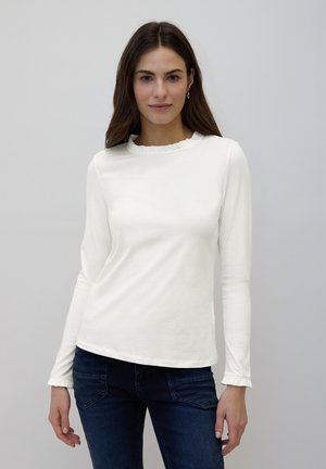 BASIC - T-shirt à manches longues - weiß