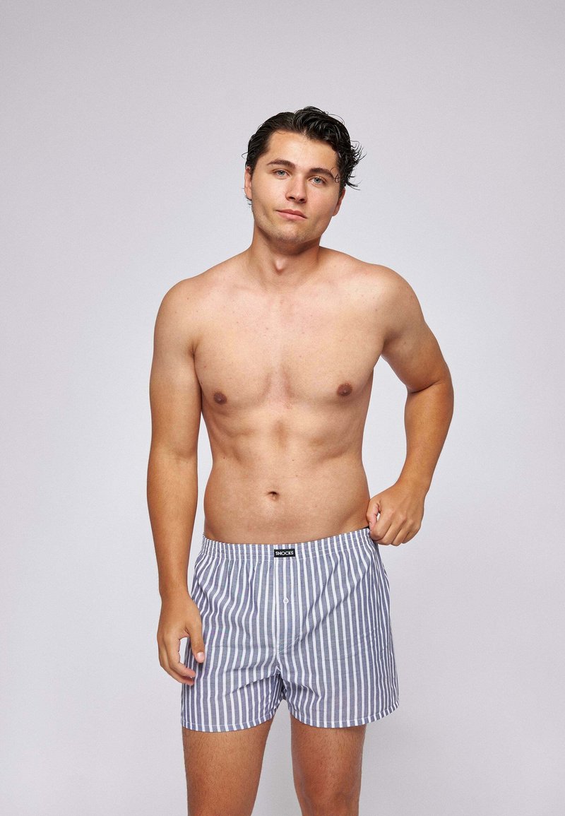 SNOCKS - AMERICAN 3 PACK - Boxer shorts - stripe, Enlarge