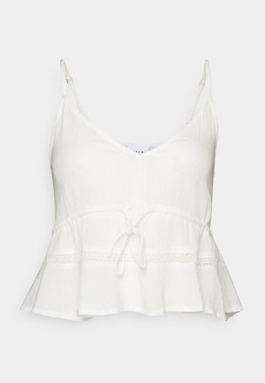 VILA Petite, VILIS CROPPED TOP - Bluse - snow white