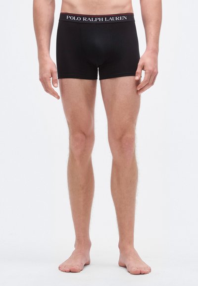 Svarte boxer briefs med elastisk linning med "POLO RALPH LAUREN"-logo, glatt stoff, tettsittende design og midtlår lengde.
