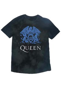Paradiso Clothing QUEEN CLASSIC CREST LOGO DIP DYE - Print T-shirt - black