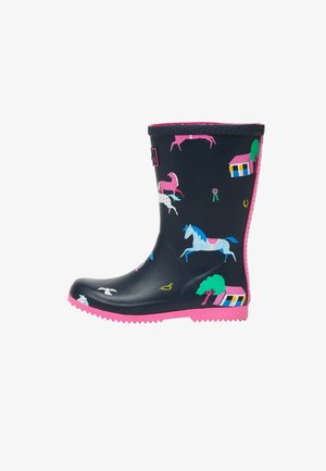 FLEXIBLE PRINTED - Wellies - navy horses