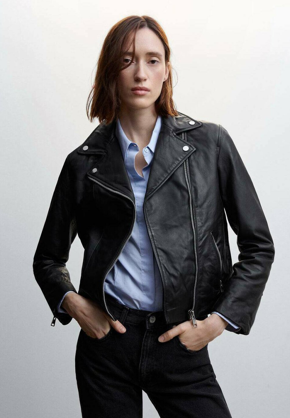 Veste Mango Outlet Blouson Biker Cuir Mango Veste En Cuir Mango Outlet