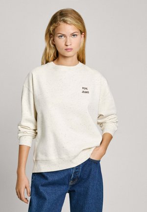 Sweatshirt - ecru white