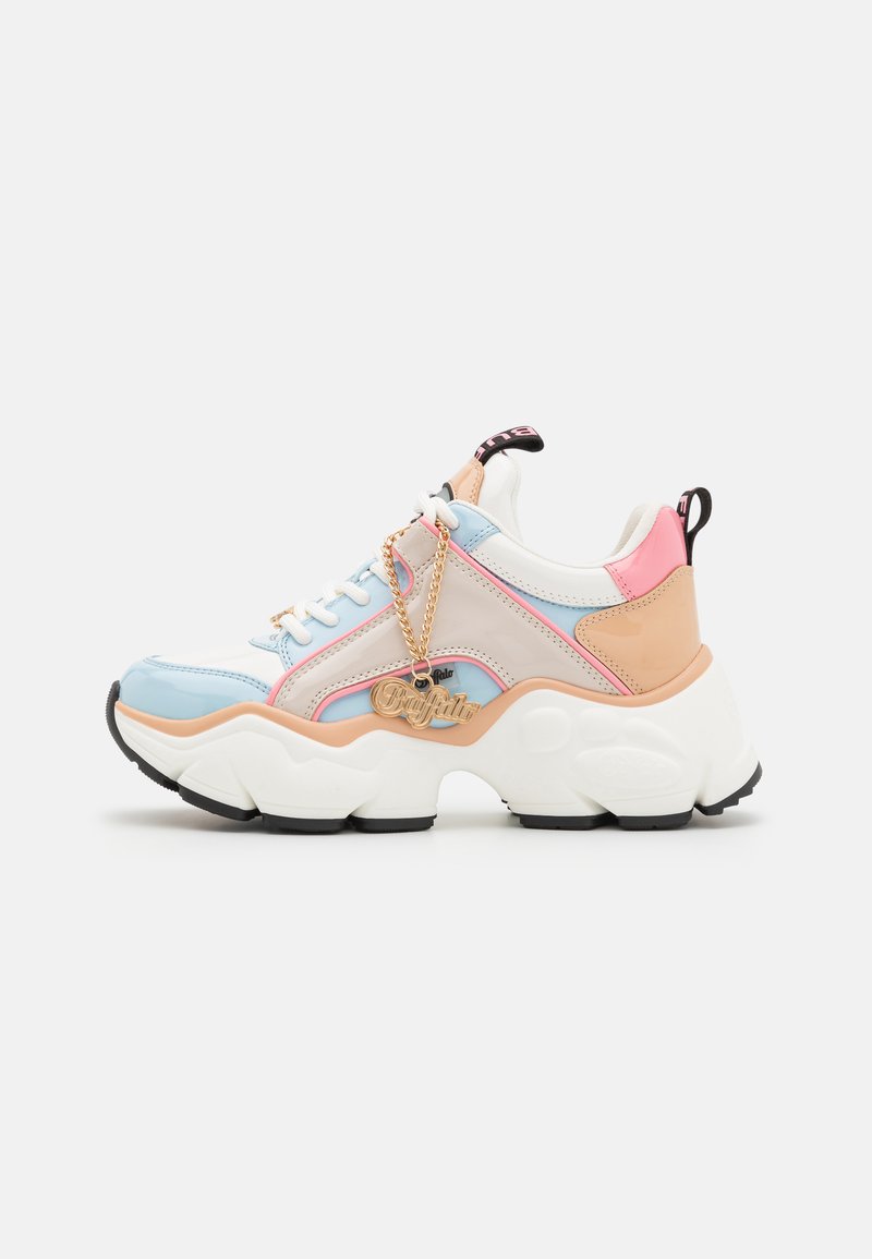 Buffalo BINARY GLAM - Tenisky - white/light blue/cream