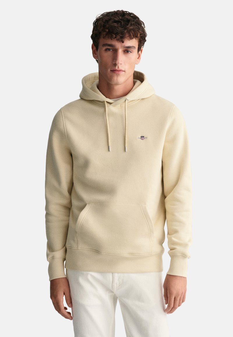 GANT REG SHIELD - Jersey con capucha - silky beige