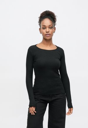 2 PACK - Top s dlhým rukávom - pink/black