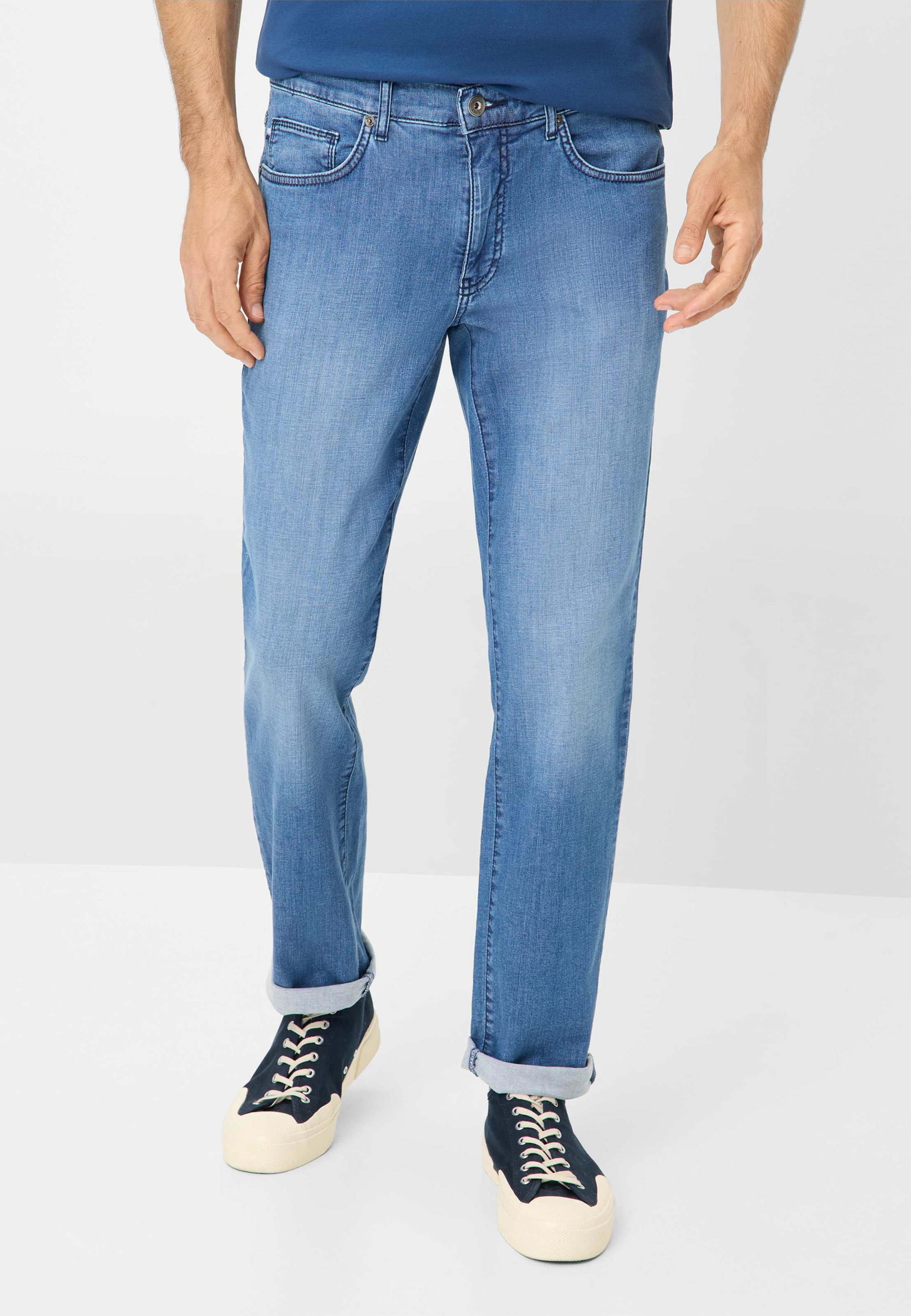 BRAX Style Cadiz Masterpiece Five-Pocket Jeans, Used Blu Normale, 36 W/38 L Uomo : BRAX