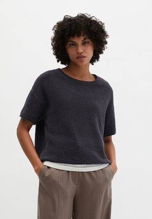 KURZARM - T-Shirt basic - blue graphite