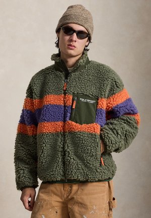 Polo Ralph Lauren, RELAXED FIT POLO SPORT JACKET - Forro polar - cruise olive multi