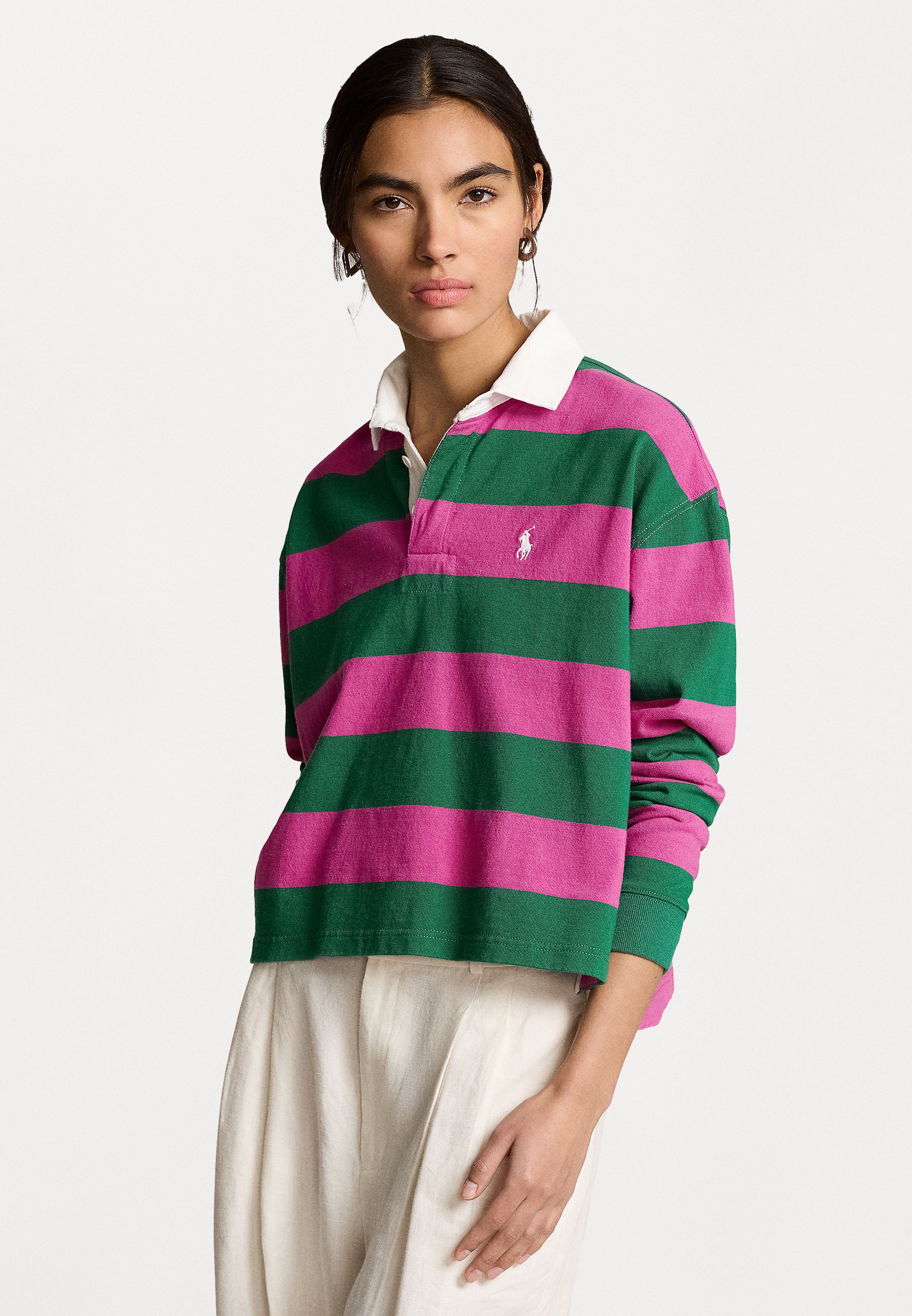 Long Sleeve Polo Ralph Lauren Rugby Shirt Dames Shirts For Ladies