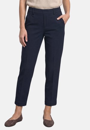 Street One, SLIM LEG CHINO MIT GLITZERDETAIL - Pantalon classique - shadowed navy