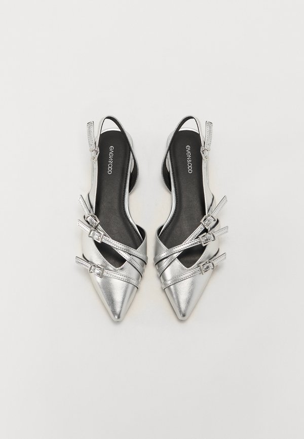 NEW POINTY - Ballet pumps - silver3