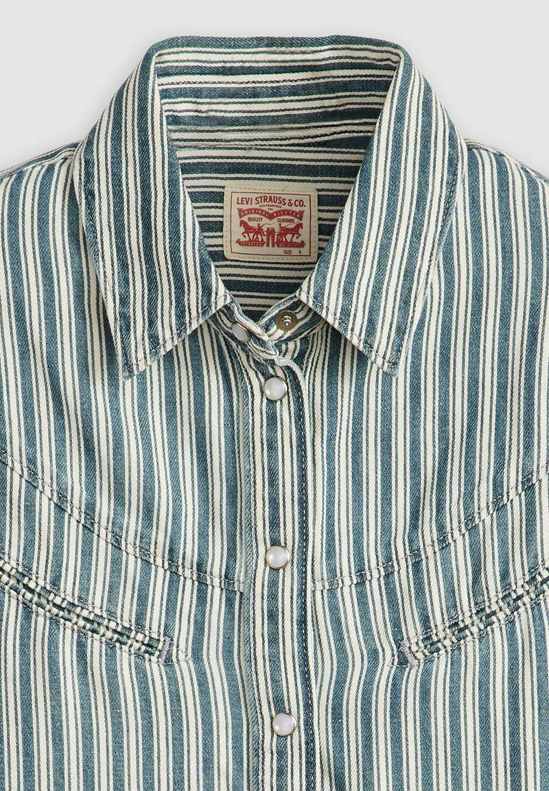 Levi's® RINOA CAMP SHIRT - Overhemdblouse - sledge sister/lichtgroen ...