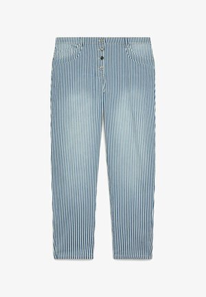 Fiorella Rubino, JEANS BARREL A RIGHE - Jean slim - blu