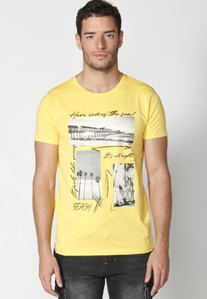 SHORT SLEEVE - Nyomott mintás póló - amarillo yellow