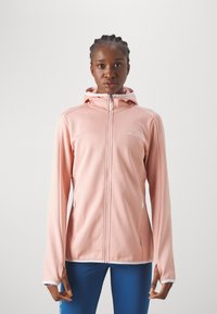 Vaude WOMENS VALSORDA HOODY - Cipzáras pulóver - soft rose