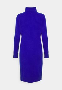 pure cashmere TURTLE NECK DRESS - Vestido de malha - royal blue