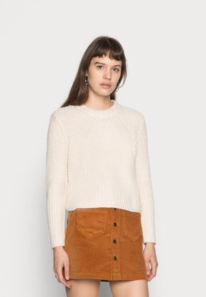 ONLFIONA - Jersey de punto - whitecap gray/white melange