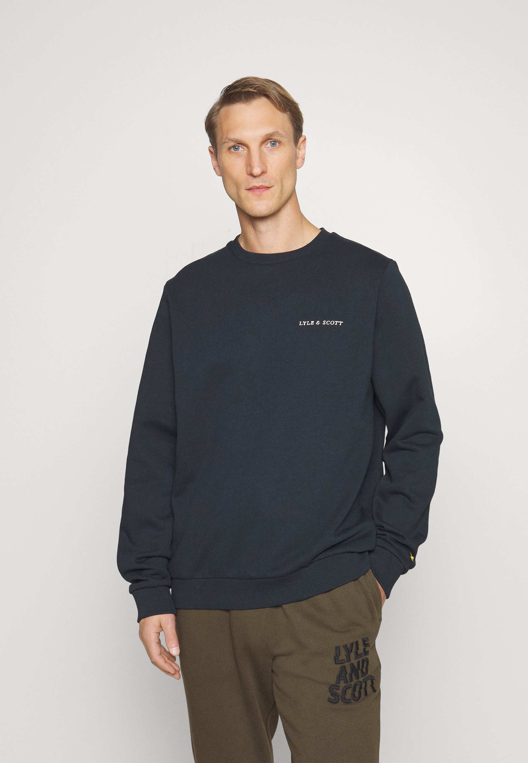 navy lyle and scott sweatshirt