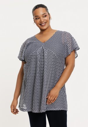 WITH SHORT SLEEVES - Tunika - blue