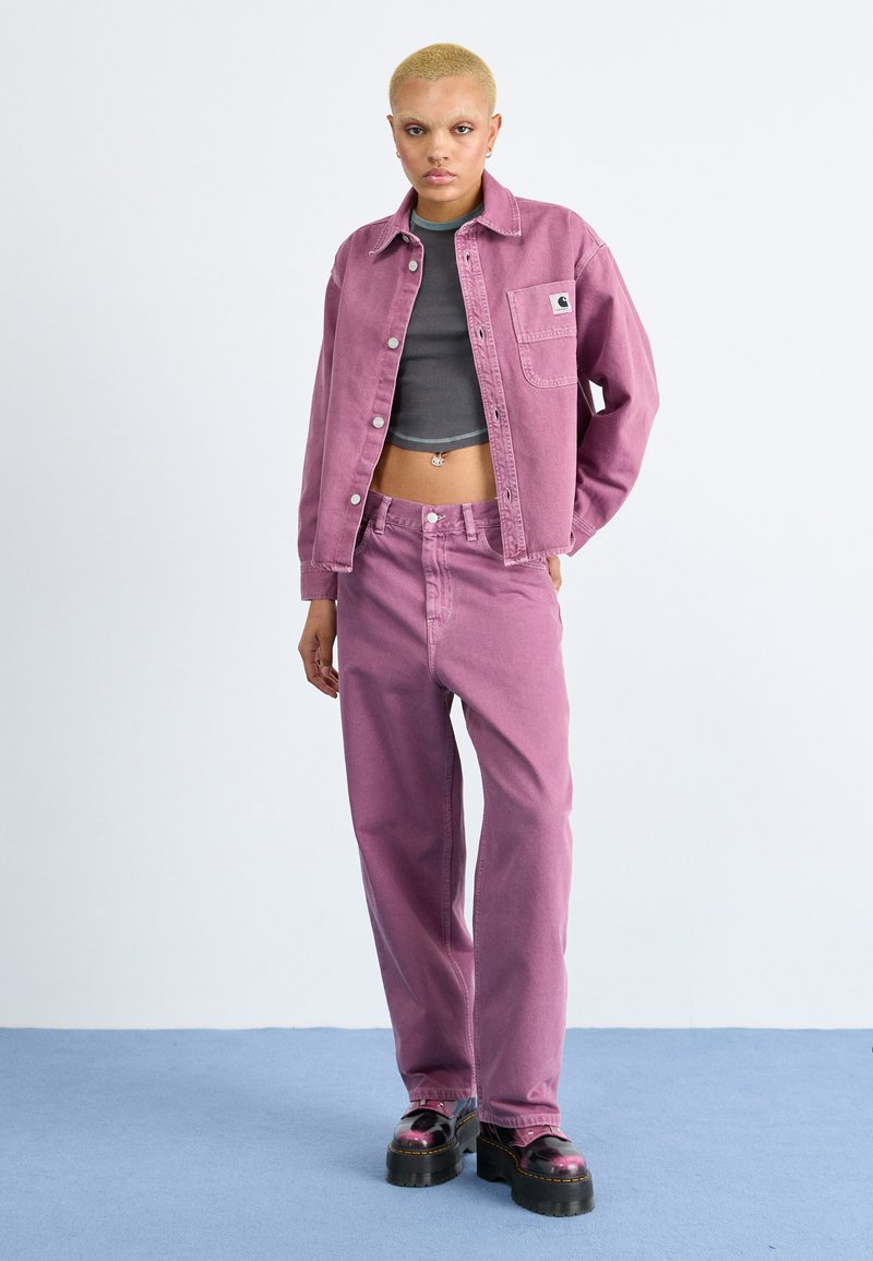 Carhartt WIP BRANDON PANT - Baggy Jeans - dusty fuchsia/bordeaux 