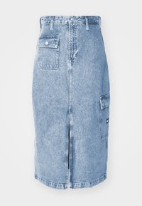 Tommy Jeans CLAIRE MIDI SKIRT - Denim skirt - denim medium