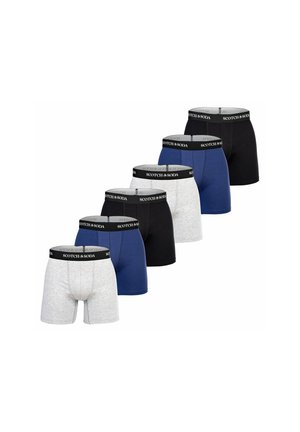 6ER PACK - SOLID STRETCH - Boxerbriefs - schwarz blau grau