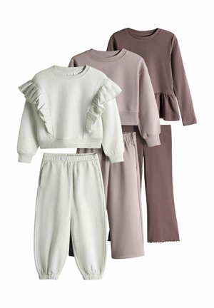 THE SET, PACK 3 SET - Sweatshirt - purple lilac grey marl