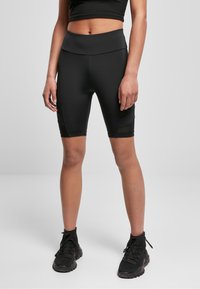 Urban Classics HIGH WAIST TECH CYCLE  - Tajice - schwarz