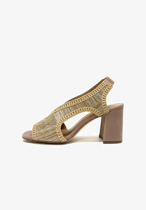 GIANMARCO SORELLI, PASSAMANERIA - Sandalen met hoge hak - brown
