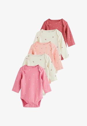 Next, REGULAR FIT - 5 PACK LONG SLEEVE BABY BODYSUIT - Body - pink cherry print