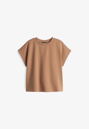 OPUS, BOXY FIT - T-shirt basic - golden oak