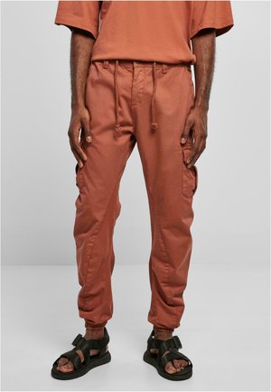 JOGGING  - Pantalones cargo - terracotta