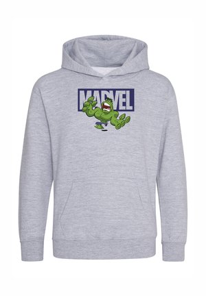 Marvel AVENGERS CLASSIC BRICK HULK - Felpa con cappuccio - heather grey