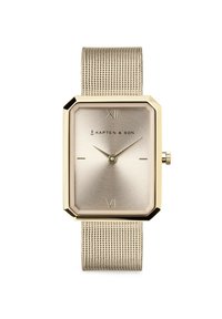 Kapten & Son GRACE MESH - Uhr - light gold coloured cream