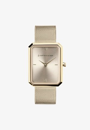 Kapten & Son GRACE MESH - Montre - light gold coloured cream