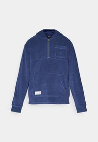 CASTELLO QUATER ZIP HOODIE - Kapuzenpullover - ocean