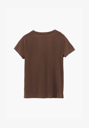 OXXO, OXXO V NECK T-SHIRT - T-paita - fondue fudge