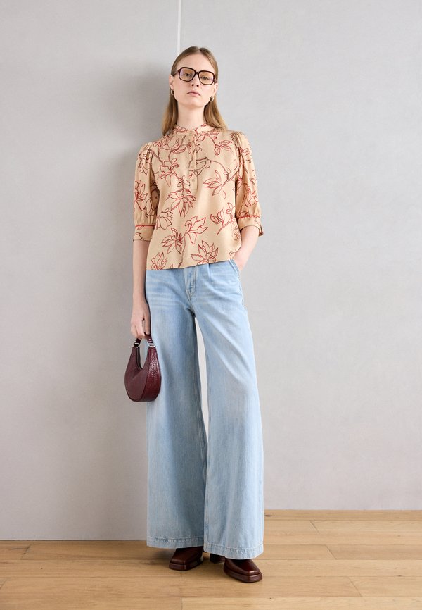 LEAFY BLOUSE - Blouse - sesame3