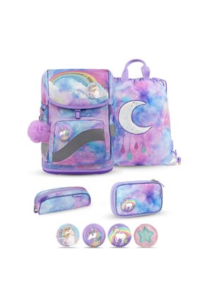 SMARTY PLUS MIT BRUST& HÜFT,PATCHES SET - Schulranzen Set - moonlight