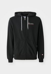 GRAPHIC FULL ZIP HOODIE - Cipzáras pulóver - black