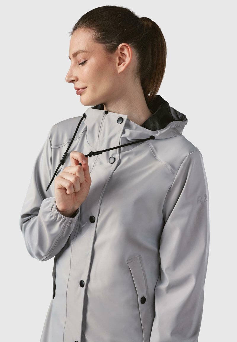 Ragwear HUSTY RAINY Veste imperméable light grey melange/gris