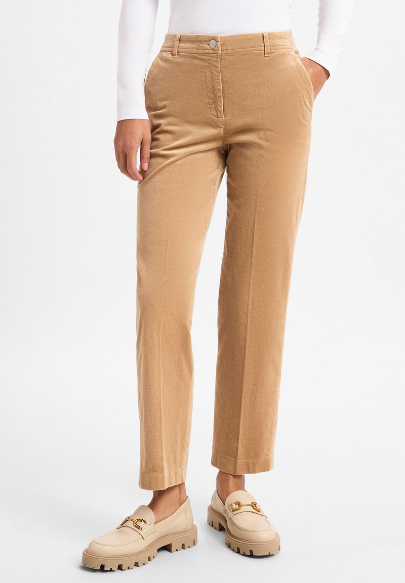 Marie Lund Stoffhose - camel