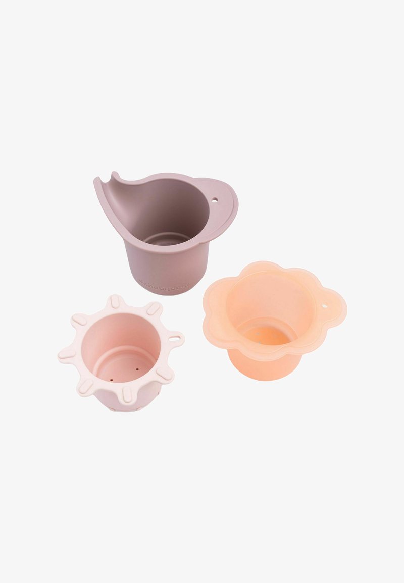 Drie pastelgekleurde siliconen kommen met unieke golvende en geschulpte randen, ontworpen voor een gemakkelijke grip en veelzijdig gebruik in de keuken.