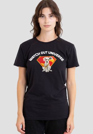 DC COMICS - SUPERMAN, SUPERGIRL KRYPTO WATCH OUT UNIVERSE SHIELD - T-Shirt print - black