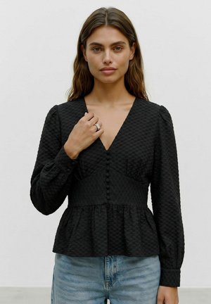 Vero Moda, BLOUSE VMAUGUSTA TOP - Blouse - black